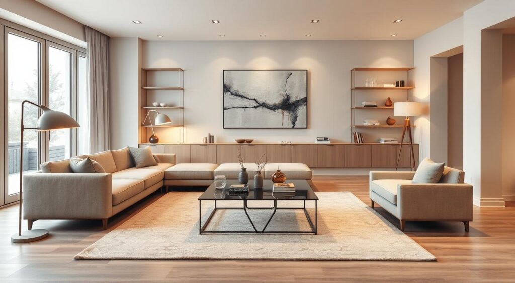decoracao-de-casa-com-funcionalidade-na-decoracao-e-estilo-moderno-1024x563 Casa Simples com Cozinha Americana: Dicas Úteis