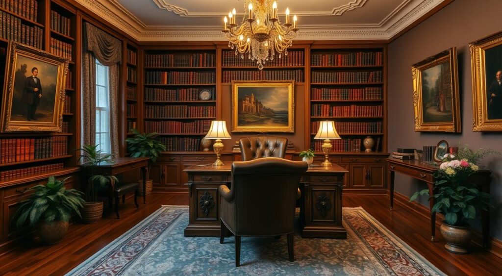 decoracao-de-home-office-elegante-1024x563 Home Office Elegante: 10 Dicas para um Espaço Sofisticado