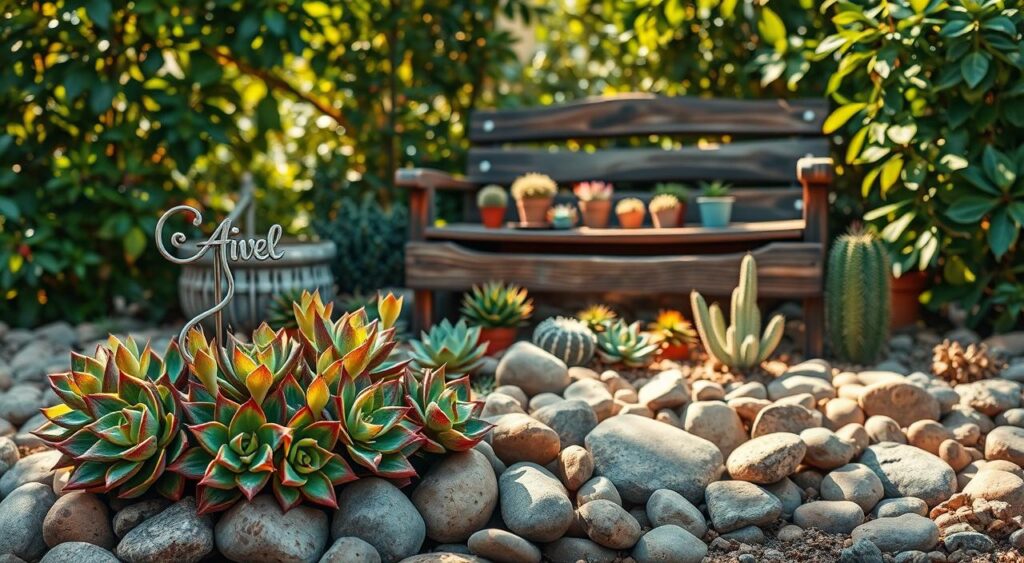 decoracao-de-jardim-1-1024x563 Jardim Pequeno com Pedras e Suculentas - Dicas Incríveis