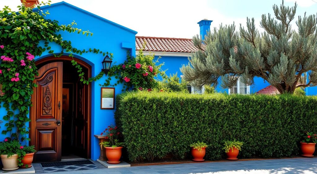 decoracao-fachada-azul-1024x563 Fachada Azul Turquesa: Encanto e Estilo em Casa
