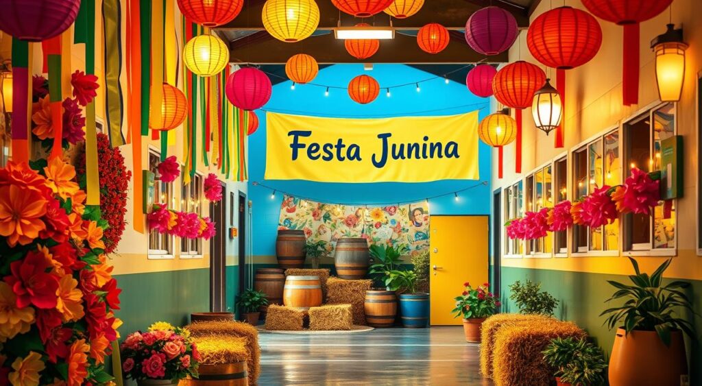 decoracao-na-escola-1024x563 Decoração para Festa Junina na Escola: Beleza e Baixo Custo