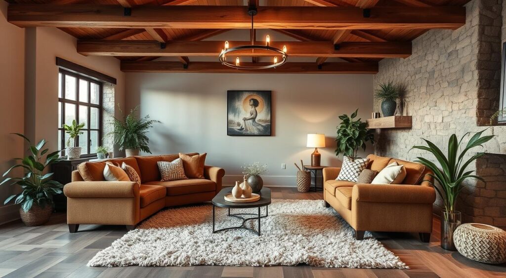 decoracao-sala-de-estar-com-cores-aconchegantes-e-texturas-diferentes-1024x563 Essa pequena mudança de Layout Sala de Estar fez diferença!
