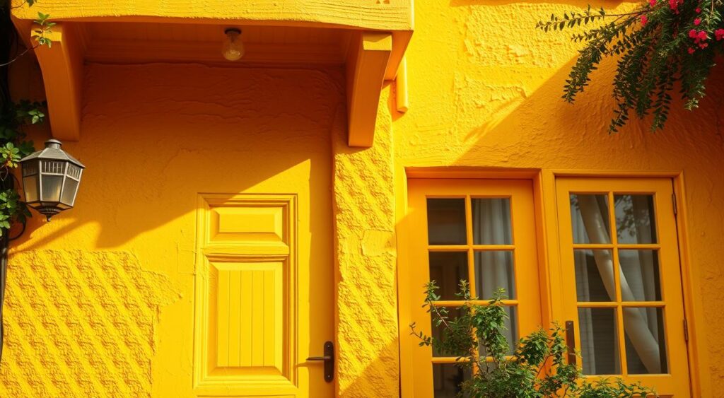 dicas-de-pintura-de-fachada-amarela-1024x563 Veja Fotos de Casa com Fachada Amarela e Supreenda-se!