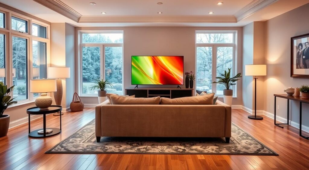 distancia-em-salas-medias-1024x563 Veja qual é Distância da TV para o Sofá Ideal pra Você