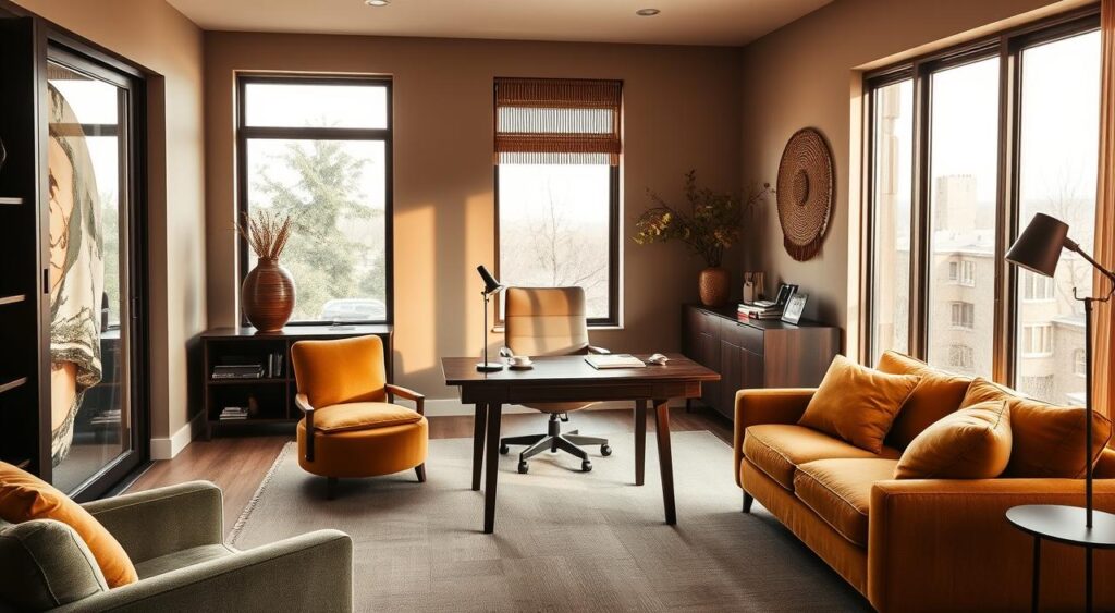 escolha-de-cores-para-ambiente-de-trabalho-1024x563 Home Office Elegante: 10 Dicas para um Espaço Sofisticado