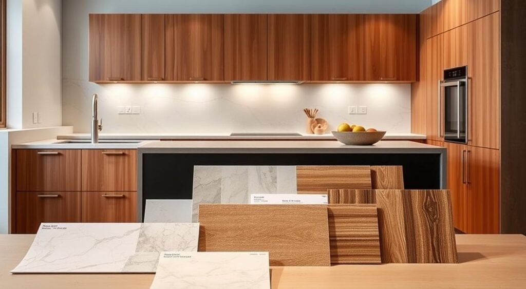 escolher-os-materiais-corretos-1024x563 Cozinha Conjugada com Sala: 9 Dicas pra decorar corretamente