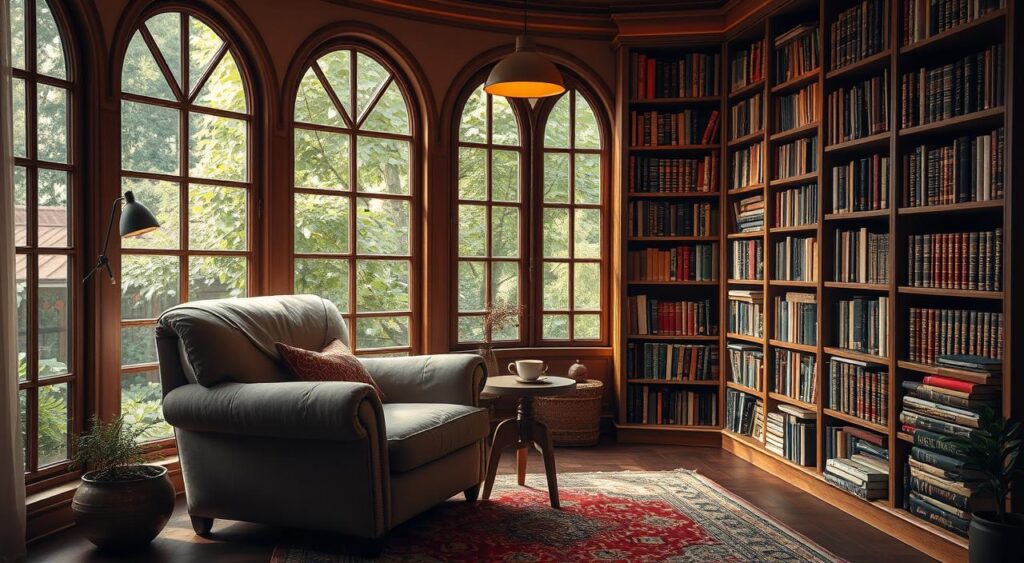 espaco-de-leitura-1024x563 10 Ideias de Sala de Estar que vão te encantar pela elegância