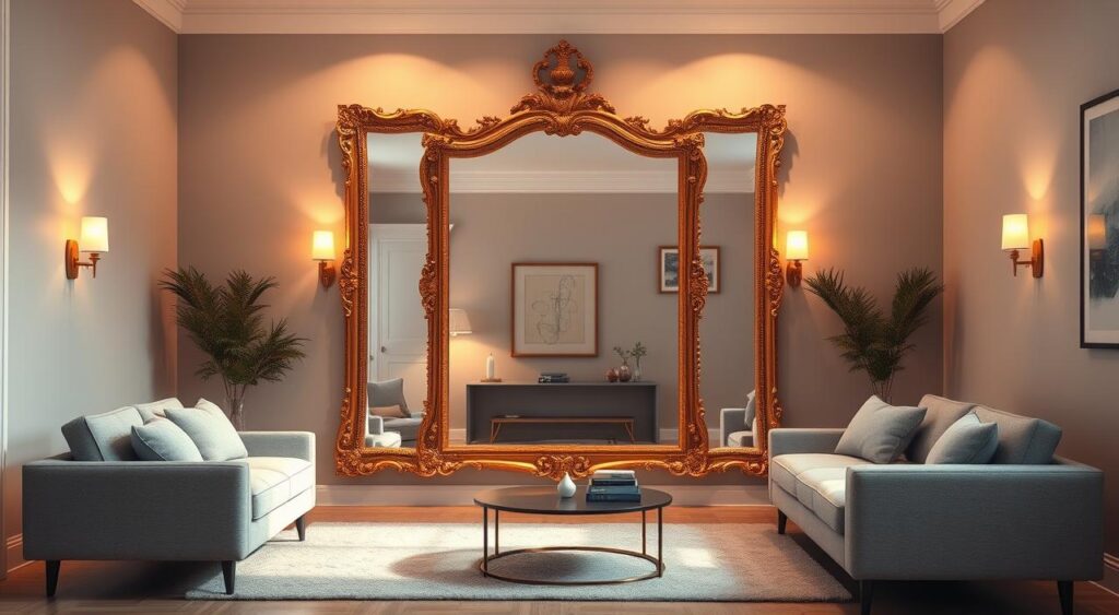 espelhos-na-decoracao-1-1024x563 Interiores de Casas Pequenas e Simples: 10 Dicas para decoração