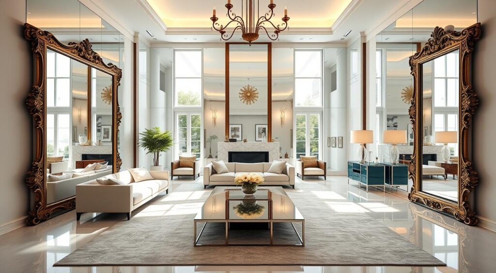 espelhos-para-ampliar-espaco-1024x563 Decoração de Interiores para Casas Geminadas Que Surpreendem