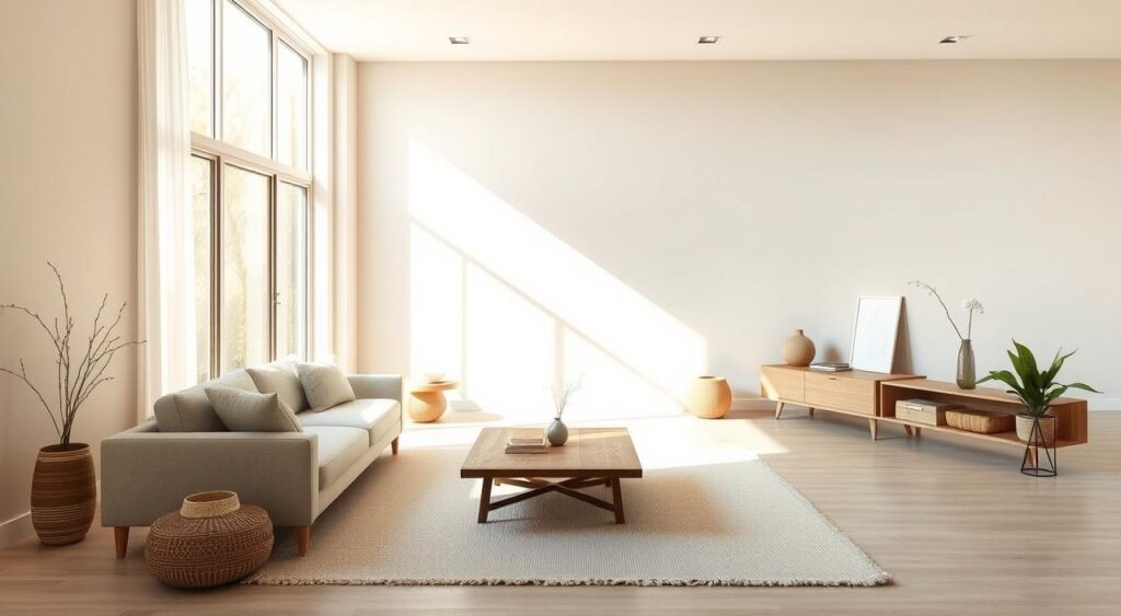 estilo-minimalista-1-1024x563 Interiores de Casas Pequenas e Simples: 10 Dicas para decoração