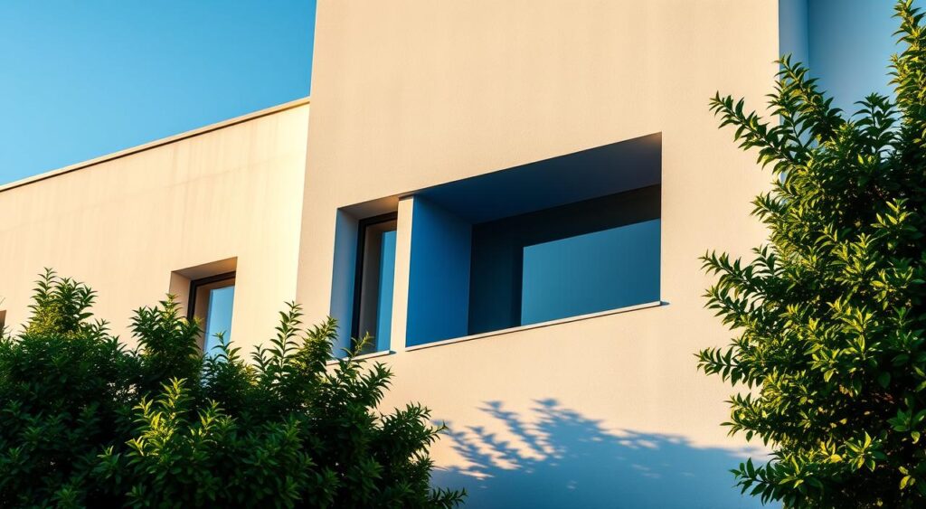 fachada-azul-e-branca-moderna-1024x563 Fachada Azul e Branco: Como Usar a Dupla Perfeita na Sua Casa