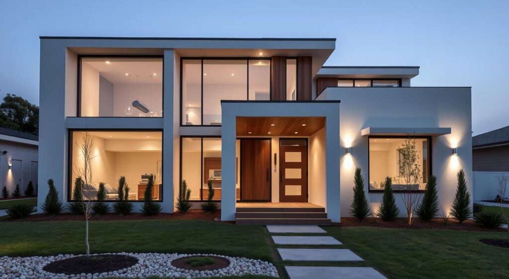 fachada-de-casa-em-l-1024x563 Fachada de Casa em L: Como Aproveitar o Terreno com Elegância