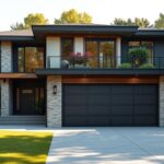 fachadas residenciais com garagem para dois carros
