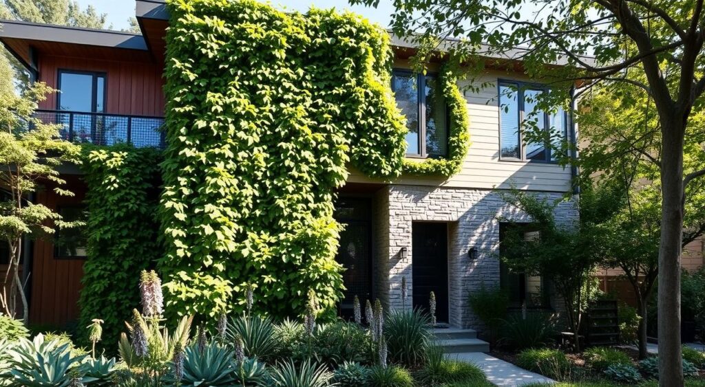 fachadas-sustentaveis-1024x563 Casa com Muro na Frente: Dicas de Design e Segurança
