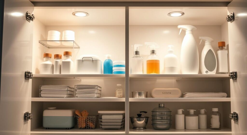 higiene-do-armario-1024x563 Como Limpar Armário da Cozinha de forma rápida e eficiente?