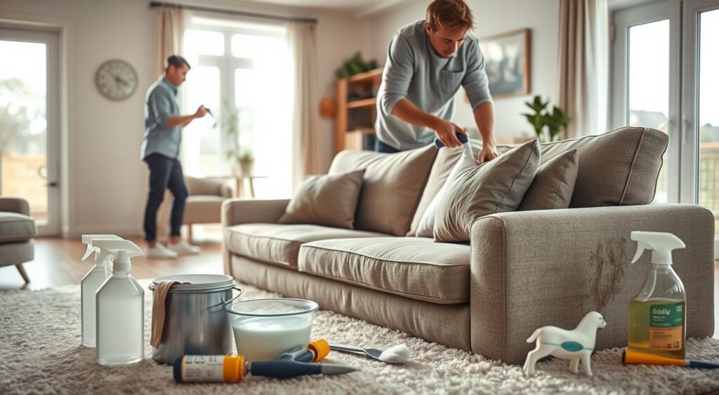 higienizacao-completa-de-sofa-1024x563 Como limpar sofá de tecido sem manchar e manter a durabilidade
