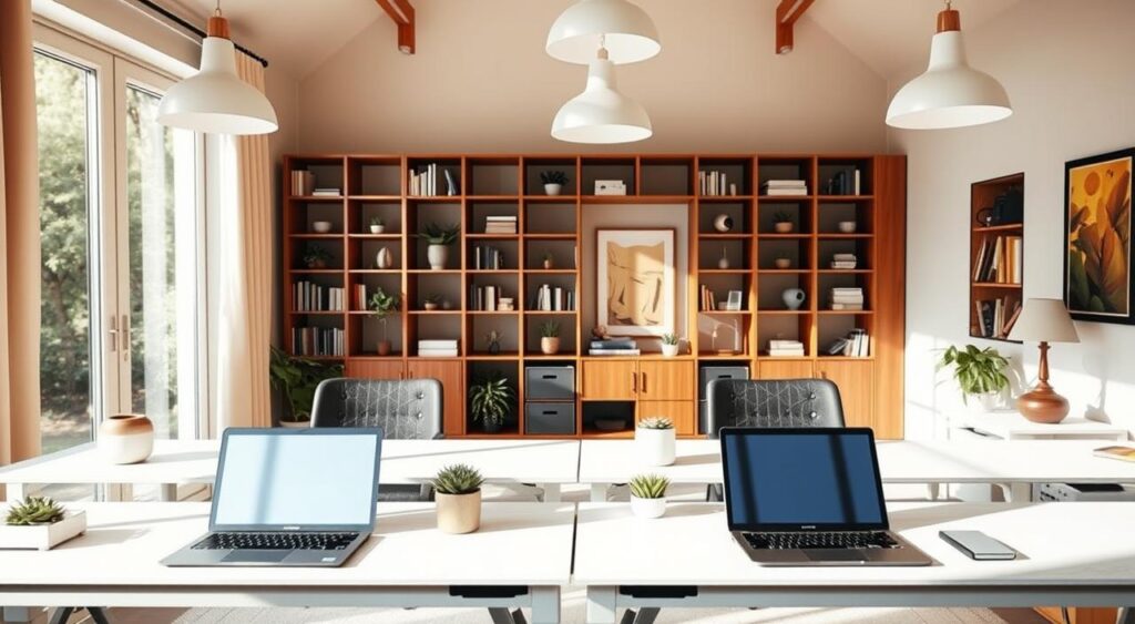 home-office-compartilhado-1024x563 Sala Home Office: O layout pode realmente afetar seu rendimento?