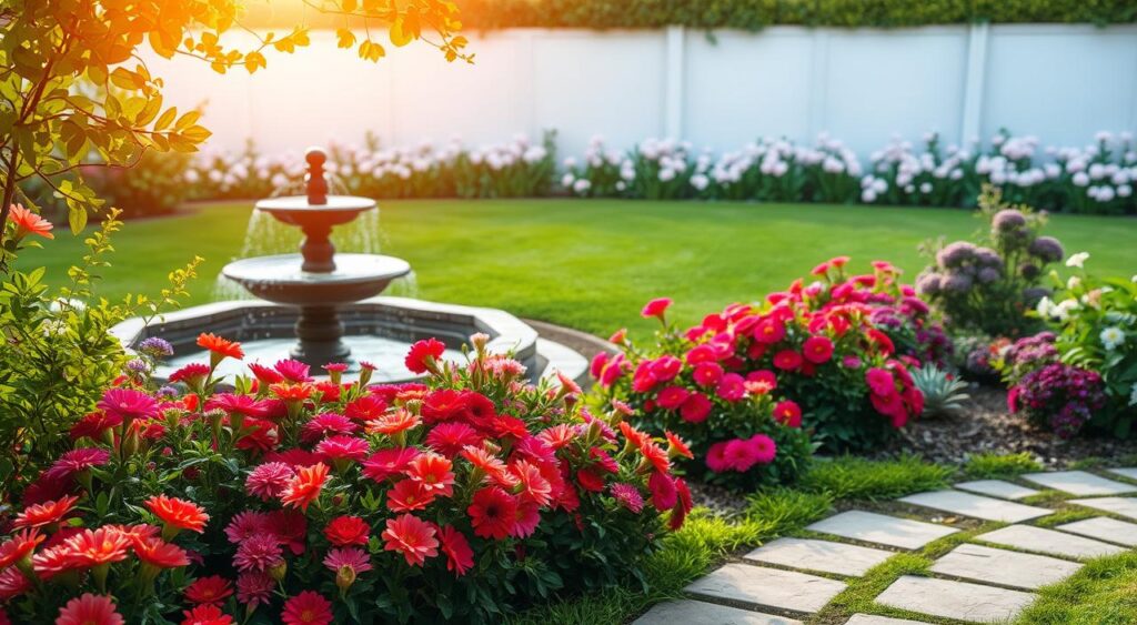 ideias-de-decoracao-de-jardim-1024x563 Jardim Pequeno com Grama e Flores: 10 Dicas Incríveis