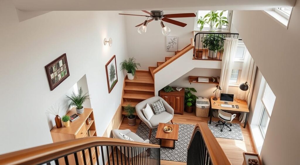 ideias-de-decoracao-embaixo-da-escada-1024x563 Veja o Que Dá Pra Fazer com a Decoração Embaixo da Escada