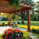 ideias de decoração para jardim com pergolado