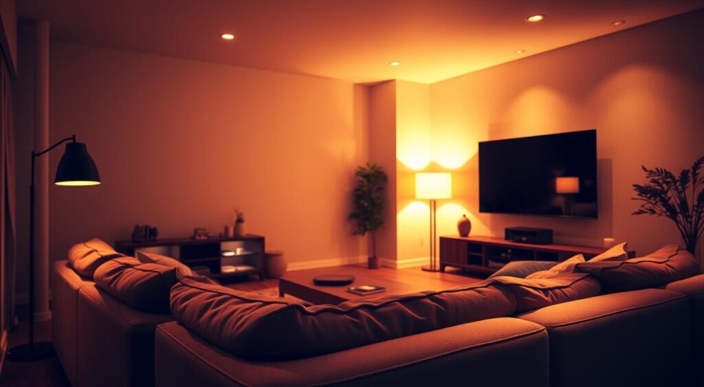 iluminacao-ambiente-conforto-visual-1024x563 Veja qual é Distância da TV para o Sofá Ideal pra Você
