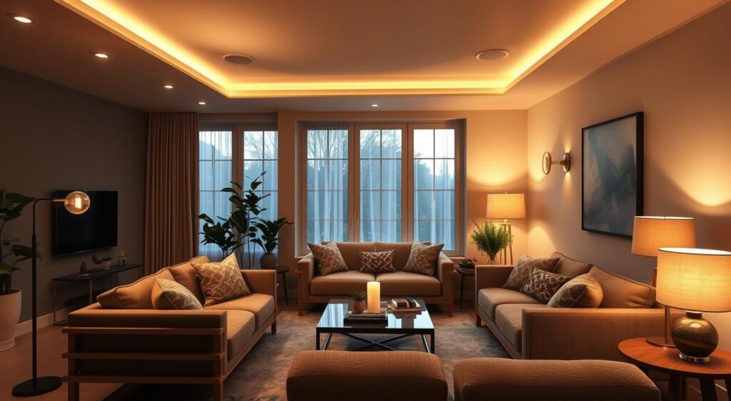 iluminacao-ideal-para-sala-de-estar-1-1024x563 Como escolher a iluminação ideal para sala de estar moderna