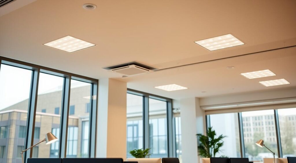 iluminacao-para-escritorio-1024x563 Decoração e Dicas para Sala de Escritório Ideal