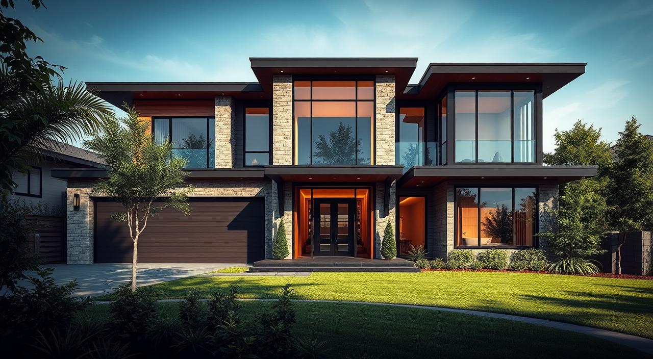inspiracao para fachadas de casas com pé direito duplo