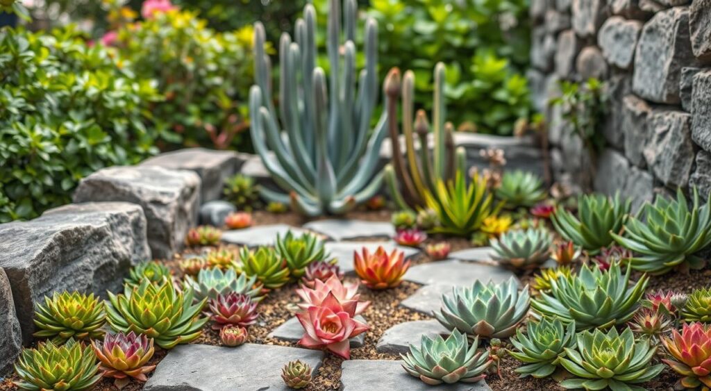 jardim-pequeno-com-pedras-e-suculentas-1024x563 Jardim Pequeno com Pedras e Suculentas - Dicas Incríveis