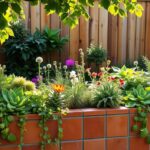 jardinagem com telha