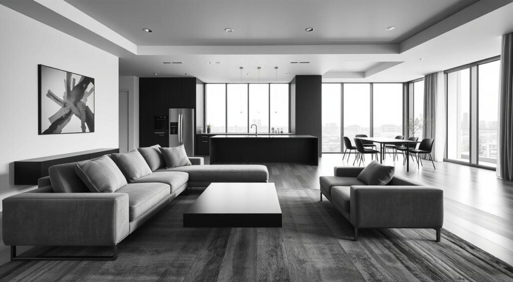 layout-de-apartamento-1024x563 Apartamento Preto: Como decorar com elegância sem exagerar