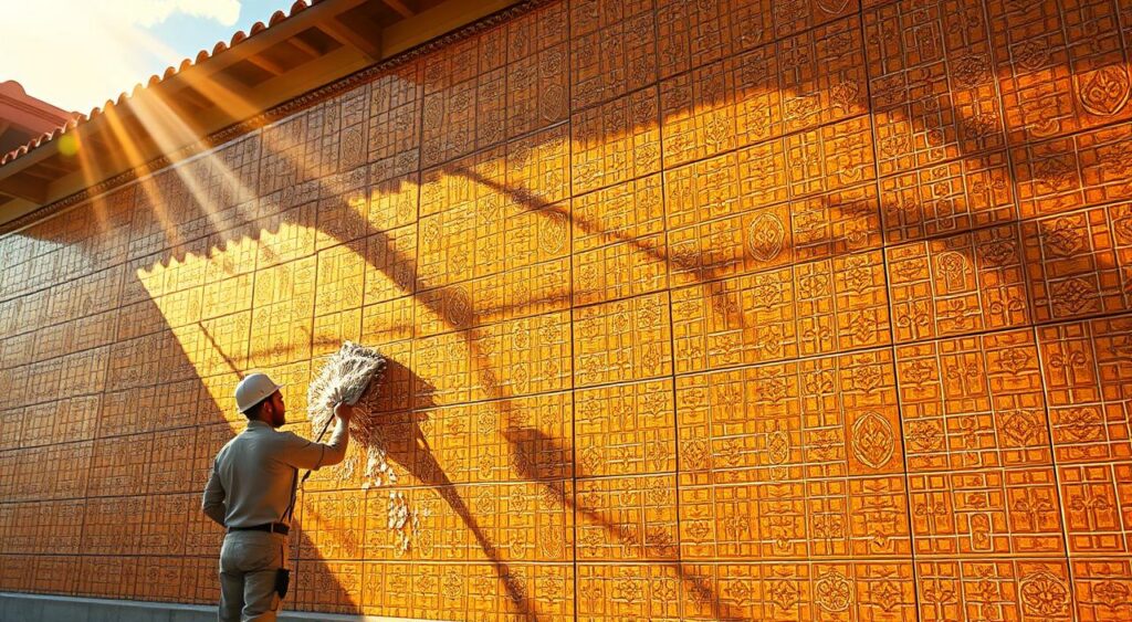 manutencao-de-fachadas-ceramicas-1024x563 Frente de Casas com Cerâmica na Parede: Tendências e Modelos