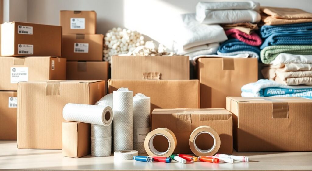 materiais-para-embalar-mudanca-1024x563 Organizar Mudança: Truques Que Vão Salvar Seu Tempo e Paz