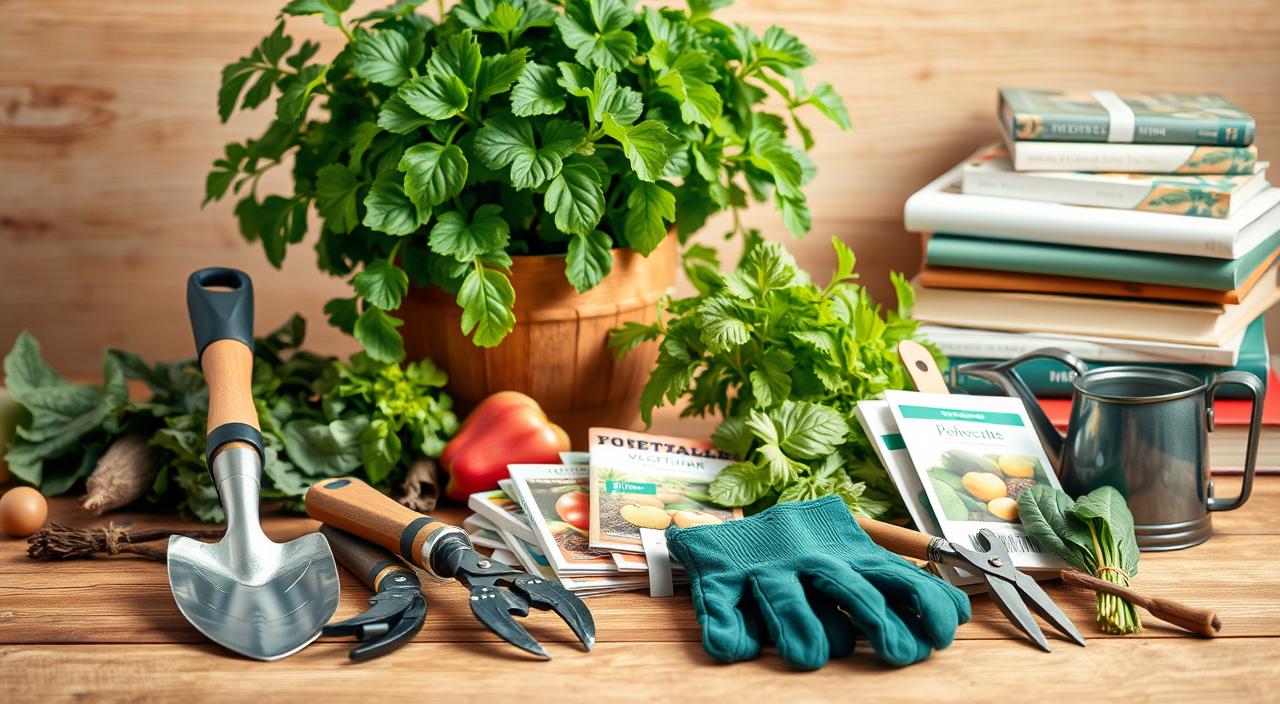 materiais para horta