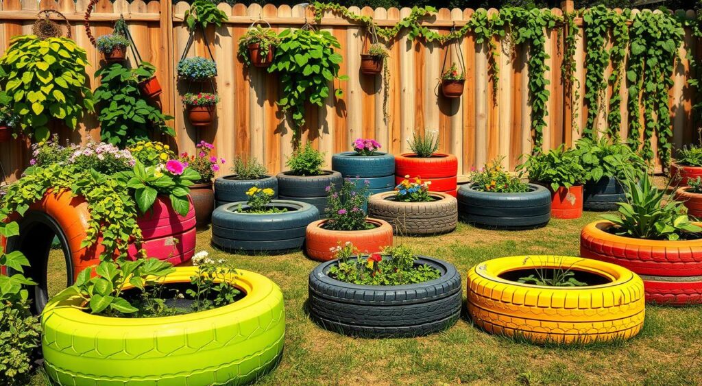 melhores-ideias-de-jardinagem-com-pneus-1024x563 Jardinagem com Pneu: Dicas Criativas e Sustentáveis