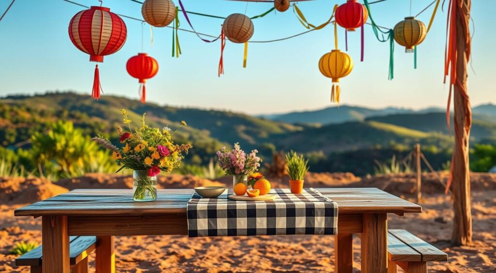 mesa-junina-simples-1024x563 Mesa Posta Junina: Dicas para uma Decoração Única!