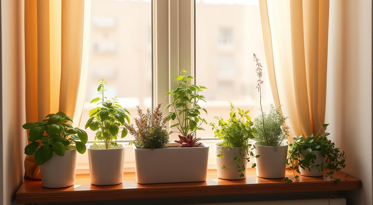 mini horta de temperos em apartamento
