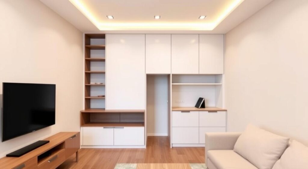moveis-planejados-para-apartamento-pequeno-simples-1024x563 12 Dicas Incríveis para Decorar Apartamentos Pequenos Simples