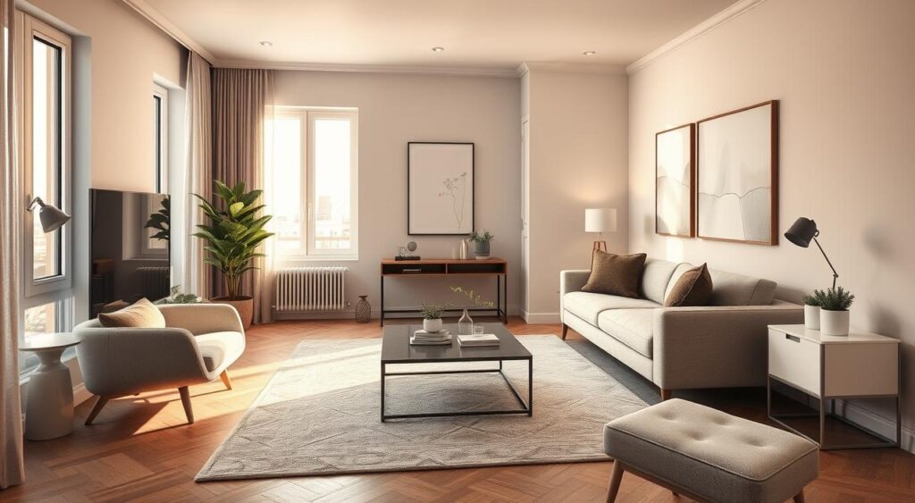 moveis-sala-apartamento-pequeno-1024x563 Como Decorar Sala de Apartamento Pequeno com Estilo