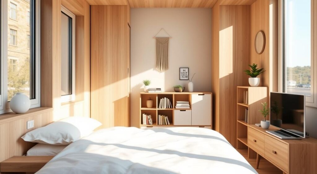 organizacao-em-quartos-pequenos-1024x563 Quartos pequenos e aconchegantes: como decorar sem erro