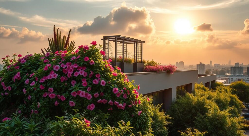 paisagismo-com-telhado-1024x563 Jardinagem com Telha: Dicas Baratas Para Criar Vasos Incríveis