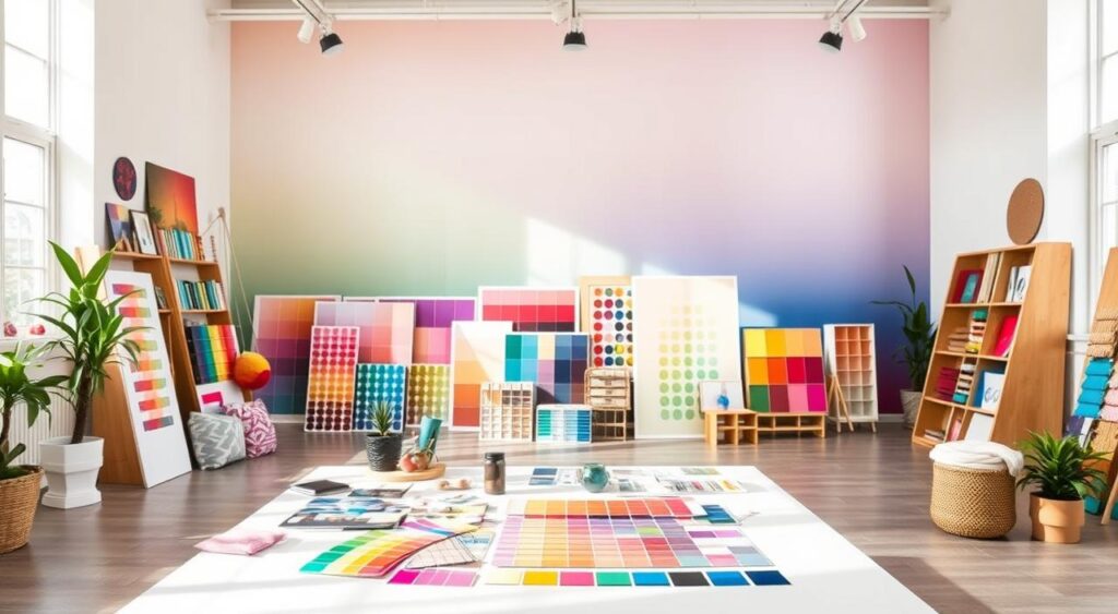 paleta-de-cores-para-decoracao-colorida-em-studio-1024x563 10 Ideias de Studio: espaço pequeno, mas com decoração linda