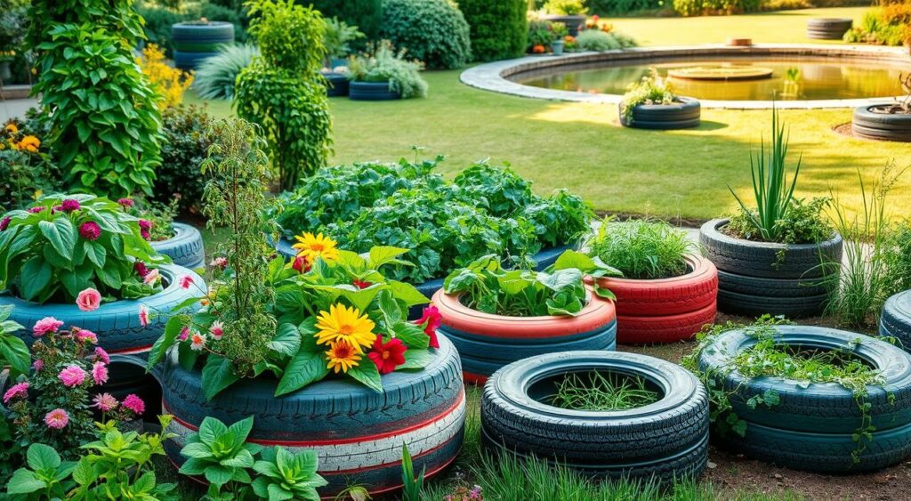 passo-a-passo-jardinagem-com-pneus-1024x563 Jardinagem com Pneu: Dicas Criativas e Sustentáveis