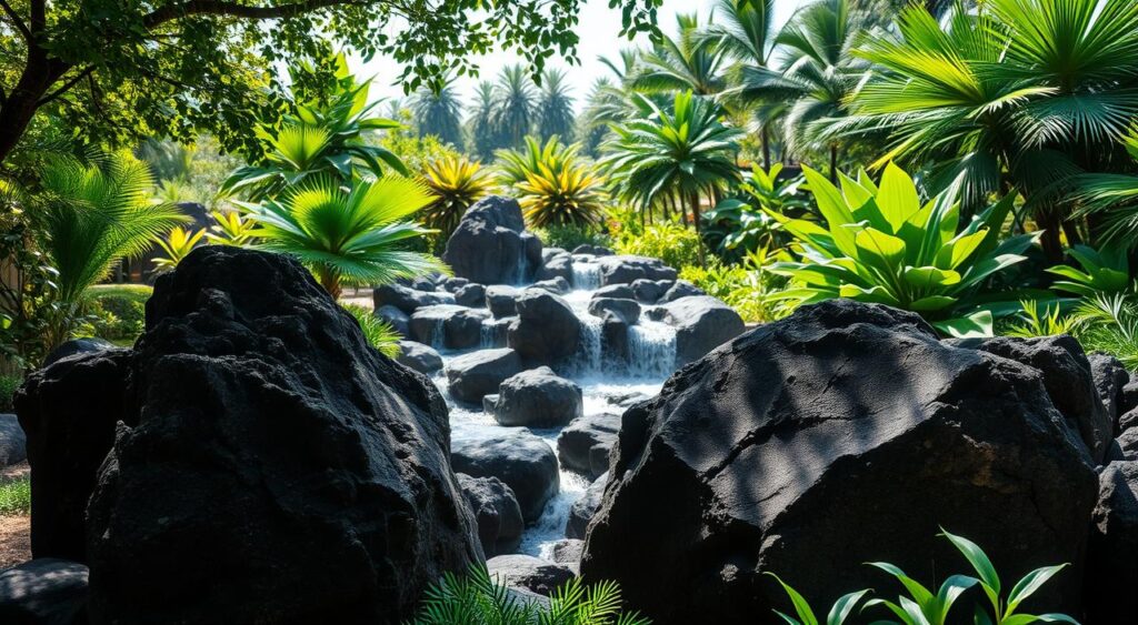 pedras-vulcanicas-1024x563 Esses Jardins de Pedras São Fáceis de Fazer e Super Lindos