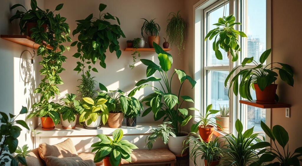 plantas-em-ambientes-pequenos-1-1024x563 Interiores de Casas Pequenas e Simples: 10 Dicas para decoração
