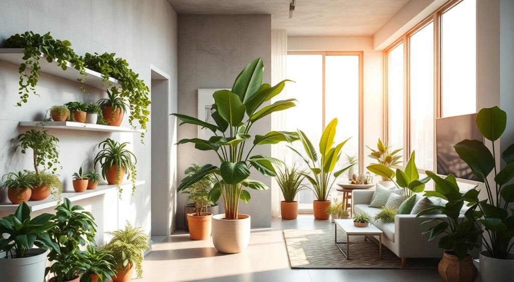 plantas-na-decoracao-5-1024x563 Decore seu Apartamento de Solteiro Moderno
