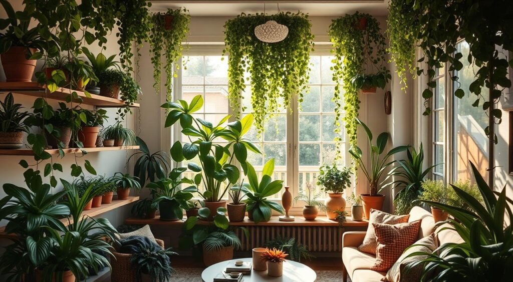 plantas-na-decoracao-7-1024x563 Decoração de Interiores de Casas Pequenas pra Ampliar o Espaço