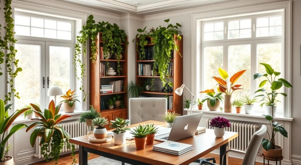 plantas-no-home-office-1024x563 Home Office Elegante: 10 Dicas para um Espaço Sofisticado