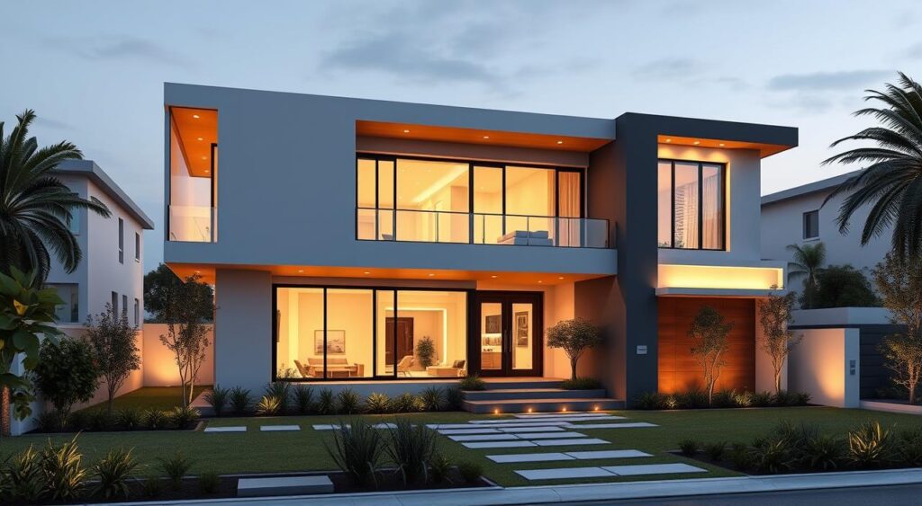 projetos-de-fachada-de-casa-em-l-1024x563 Fachada de Casa em L: Como Aproveitar o Terreno com Elegância