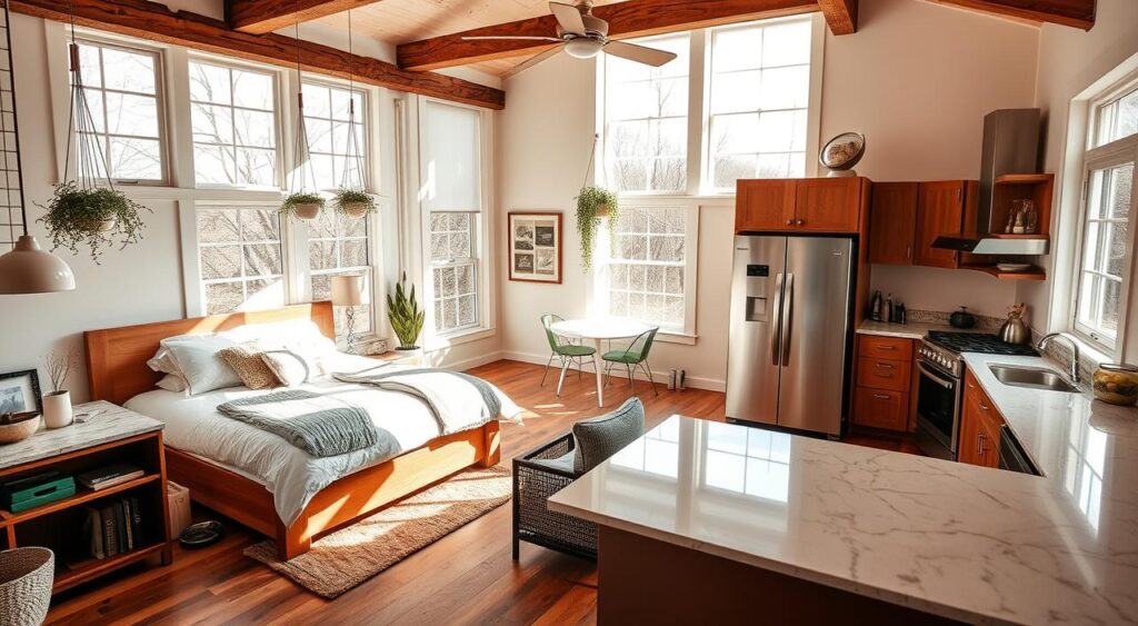 quarto-com-cozinha-gourmet-1024x563 Quartos com Cozinha: Espaço Pouco e Decoração Encantadora